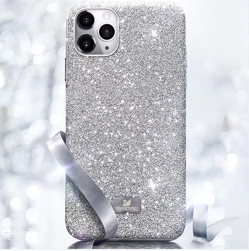 Apple 16 Swarovski Swan Diamond iPhone 15 Case Luxury 14 Sparkling Diamond High-End Full Cover Women's Rhinestone High-End Feel 13 Pro Glove-Style Niche Full Diamond 12 Protective Case Light Luxury for Women