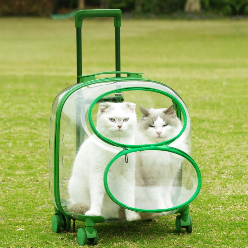 Cat Carrier, Portable Trolley Case, Space Capsule Dog Pet Backpack, Cat Carrier, Large Capacity Transparent Cat Suitcase Cat Carrier, Portable Trolley Case, Space Capsule Dog Pet Backpack, Cat Carrier, Large Capacity Transparent Cat Suitcase