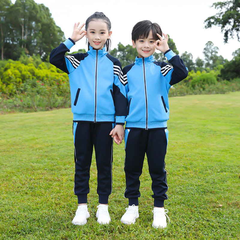 Primary school uniforms Spring and autumn clothes new pure cotton Games Three sets of class clothes teachers kindergarten garden clothes autumn and winter clothing