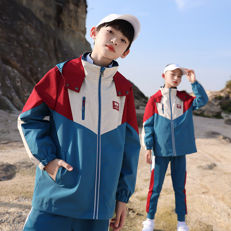 Primary school children's school uniforms 2021 new children's class uniforms, three sets of kindergarten garden clothes teachers serve the spring and autumn clothes