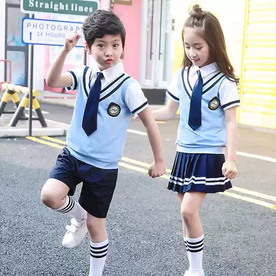 Kindergarten garden clothes summer clothes set college 2018 new graduation class clothes teachers primary school uniforms summer short sleeves