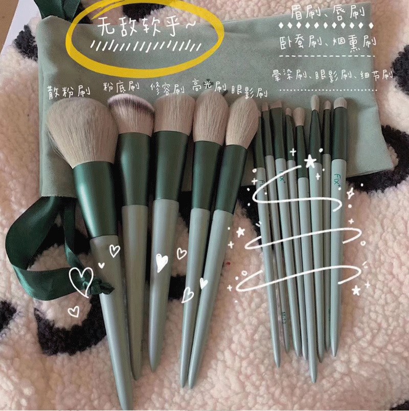 Net red soft hair make-up brush cover brushed eye shadow brush suit portable brush eye nasal shadow brush eye makeup brush details brush female