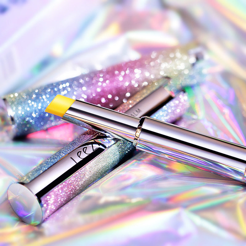 Color changing lip balm moisturizing moisturizing lipstick base warm feeling rainbow star lip film female student honey temperature change