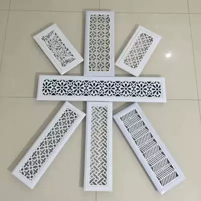 abs central air conditioning air outlet art carved decorative tuyere plastic flower shutter art heater custom