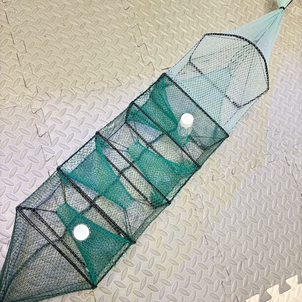 【Modified Version of the Double-Net Design】Zhengweizhong Four-Door Snapper Cage with Netted Body and Unnetted Tail for Catching Yellow Eels and Loaches 【Modified Version of the Double-Net Design】Zhengweizhong Four-Door Snapper Cage with Netted Body and Unnetted Tail for Catching Yellow Eels and Loaches
