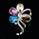 Hàn Quốc mini nút nhỏ trâm dễ thương ba cánh hoa cổ áo kim trâm rhinestone quần áo pin phụ kiện khóa - Trâm cài ghim cài áo vest nữ