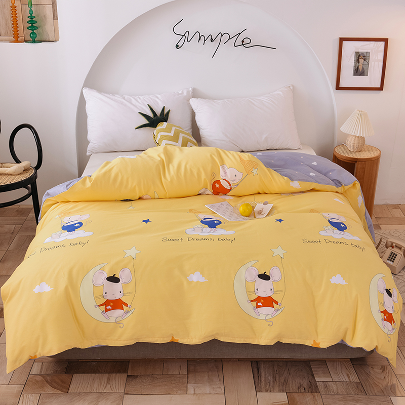 Pure Cotton Quilt Cover Single single Double Student Dormitory 1 5x200cm1 8x2 2 m All cotton quilt cover 200x230