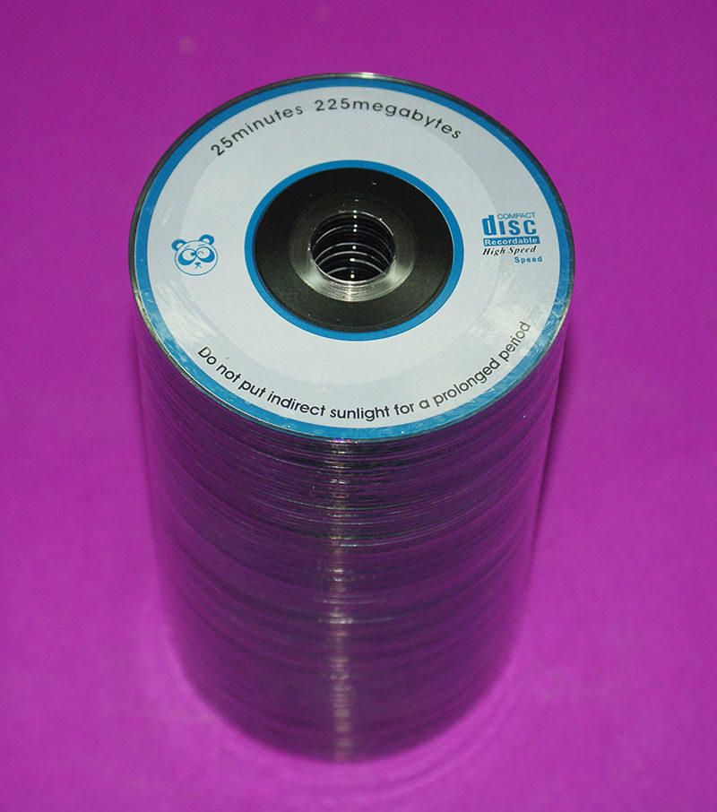 3-inch small disc CD-R burning disc 8CM MINI blank disc 100 sheets Panda 215MB burning disc