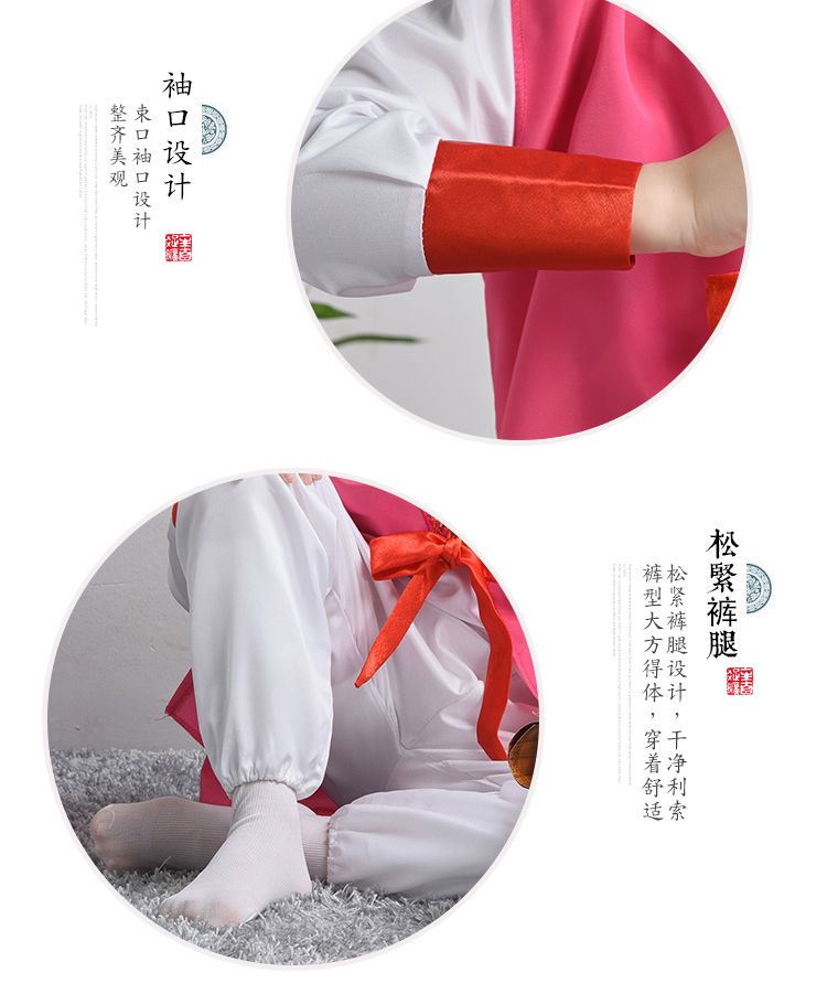 Trẻ em đọc trang phục Tang thơ Hanfu cuốn sách trẻ em biểu diễn quần áo Thiếu nhi quy tắc khiêu vũ quần áo trang phục lang thang - Trang phục thời trang be gái 10 tuổi