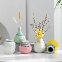 Jingdezhen Ins Wind Creativity Nordic Modern Minimalist Home Decoration Products Small Freshener Art Ceramics Mini Vase