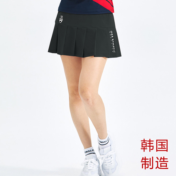 South Korea imported badminton clothing hakama women's sports skirt with safety pants 6060 black