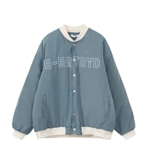 2021 spring new Korean letter embroidery Joker baseball uniform female student ins Hong Kong style brand loose coat