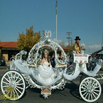 Eurostyle Célébration du mariage royal Pumpkin Les visites touristiques de la princesse Grey Girl peuvent être changées en épingles de Noël électriques panoramiques de Noël