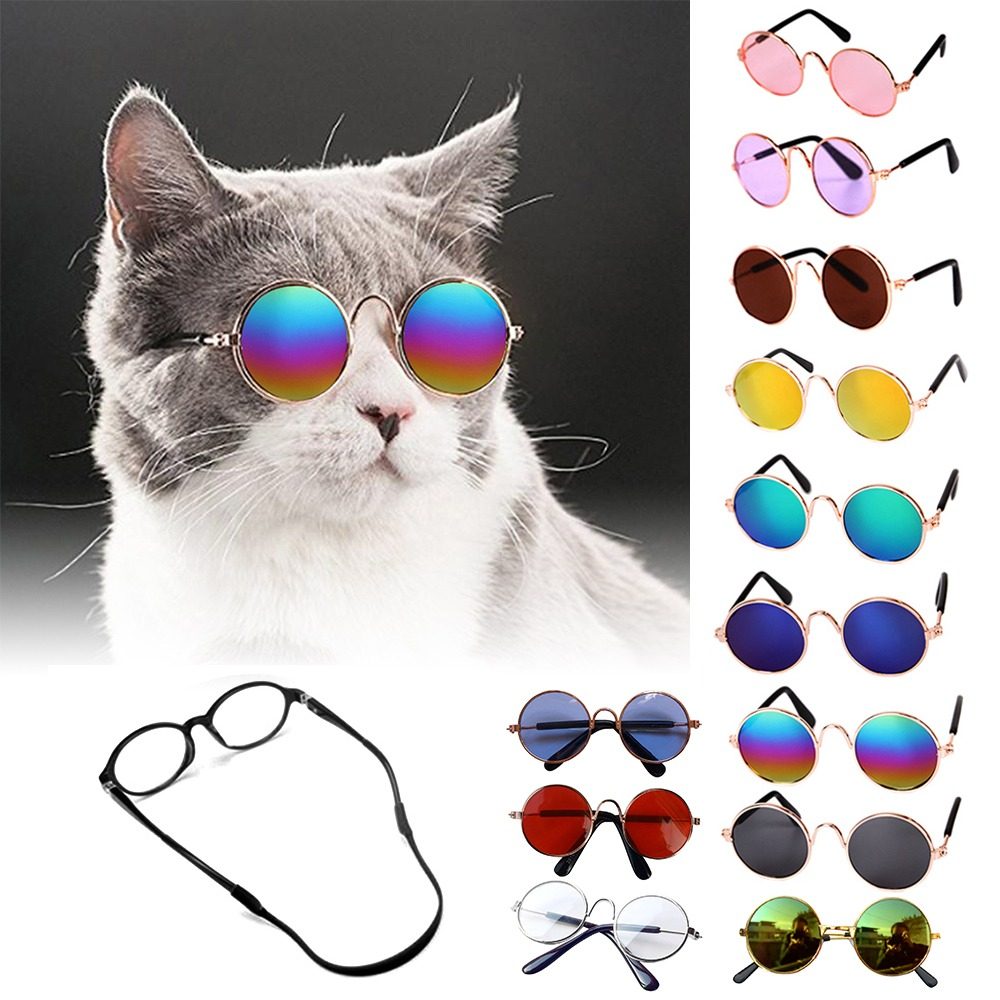 Handsome Pet Cat Glasses Eye-wear Sunglasses For Small Dog C