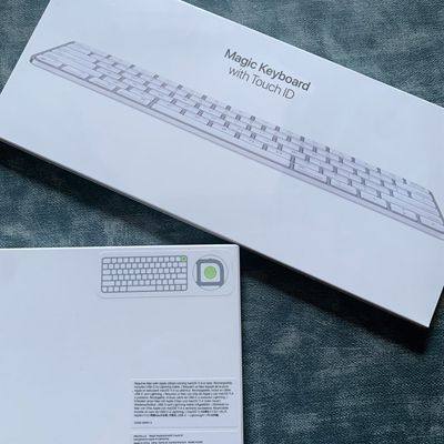 Apple/Apple Magic Keyboard wireless Bluetooth control keyboard with fingerprint touch ID keyboard