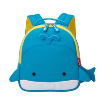 Han Edition Childrens School Bag Cartoon Whale 2-5-year-old female baby kindergarten big class kid with double shoulder out of backpack tide 3