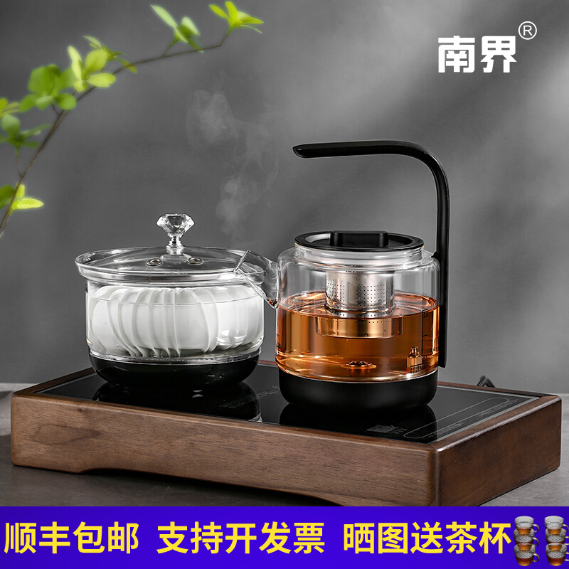 Fully automatic bottom water electric heating kettle household tea heat preservation tea stove tea table embedded integrated tea brewer