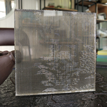 Customized tempered metal stainless steel copper mesh screen partition wire super white embossed glass