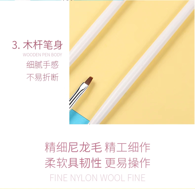 Nail Brush Tool Set Painted Pen Bút trị liệu Bút kéo Pen Point Drill Stroke Pen Gradient Pen 12 Full Set bộ dụng cụ làm nail