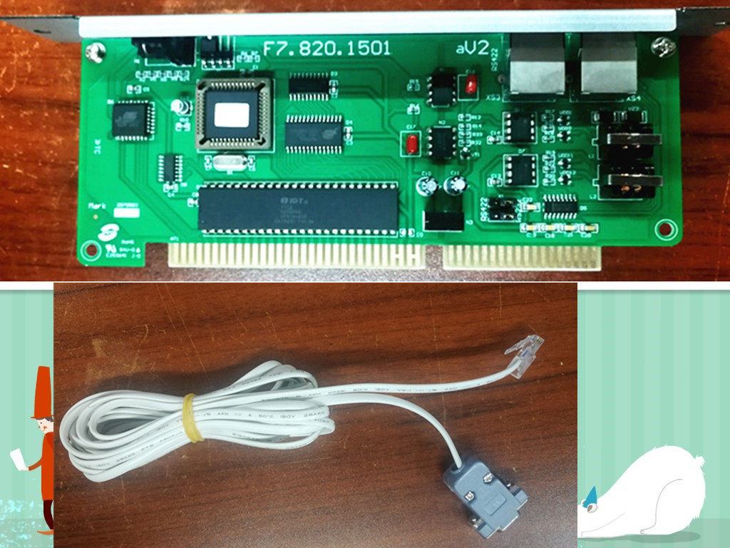 Gulf fire programming tool GST500 5000 host communication board interface card F7 820 1501 with line