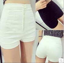 Spring and summer tight elastic bag hip waist waist Super shorts slim high waist casual hot pants womens summer outfits leggings