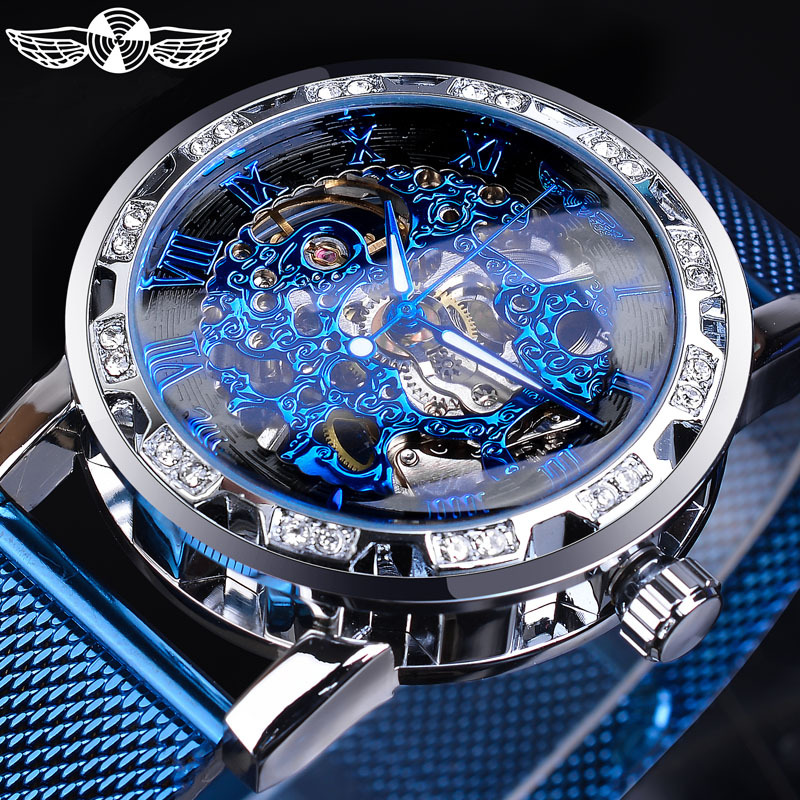 Mechanical Watch for Men, Hollow Design, Personalized, Student Style, Korean Version, Luminous, Simple, Fashionable, Trendy Concept, Men's Watch, Wristwatch, Popular Model