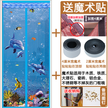Mosquito-Proof Door Curtain Privacy Section Summer Entrance Doors Summer Net Yarn Door Home Magnet Magnetic Self-Suction Bedroom Living Room Partition