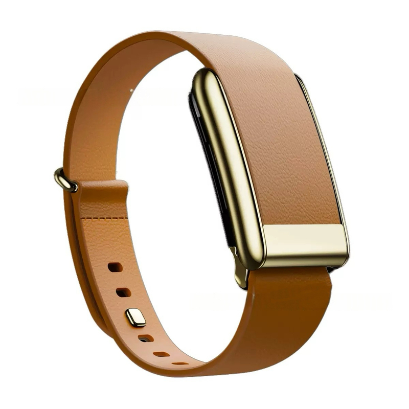 New Model Suitable for Whoop 5.0 First-Layer Cowhide Leather Strap, Official Same Style High-End Casual Wristband with Metal Frame