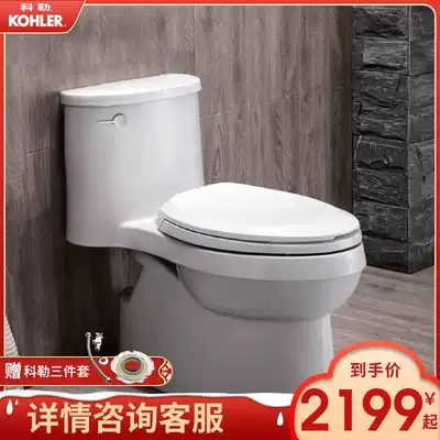 Kohler toilet toilet household Adele 4 2 liters five-level cyclone skirt bag one-piece toilet 5171