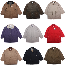 Old vintage Harajuku Street overalls vintage multi-pocket loose jacket long coat men and women F66