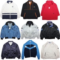 Vintage Harajuku street loose printing contrast color matching jacket jacket baseball uniform thin men and women F5