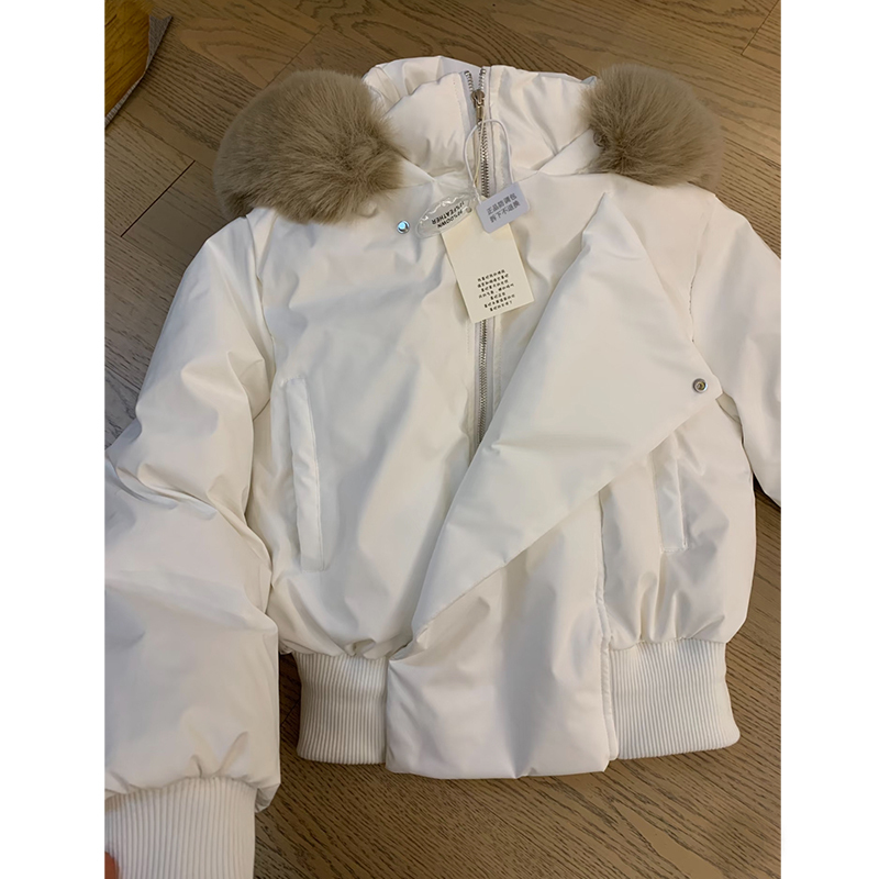 High down Fill, High-End Style, Very Beautiful White Duck down Jacket for Women, 2025 Winter New Short Style