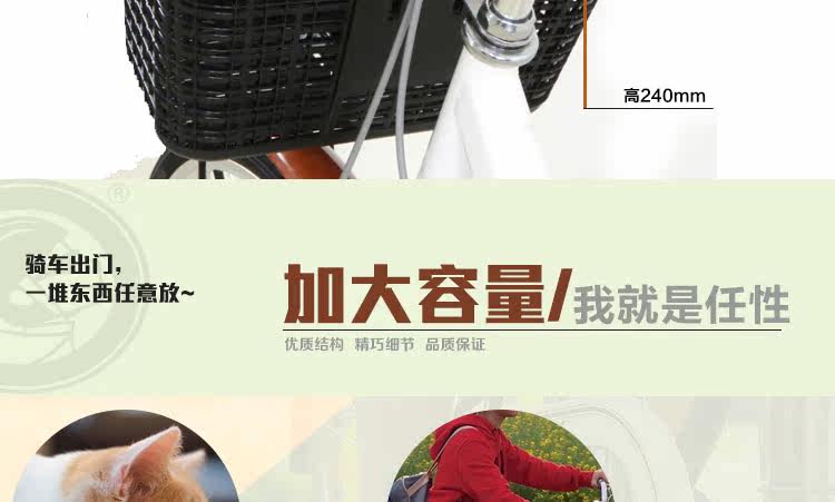 Panier pour vélo LANDON en plastique - Ref 2255814 Image 12