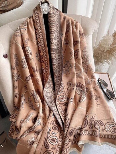 Air-Conditioned Room Shawl for Women, Similar to Liu Yifei's Style, Blanket, Summer 2024 New Model, Scarf, Dual-Use, Stylish and Sophisticated