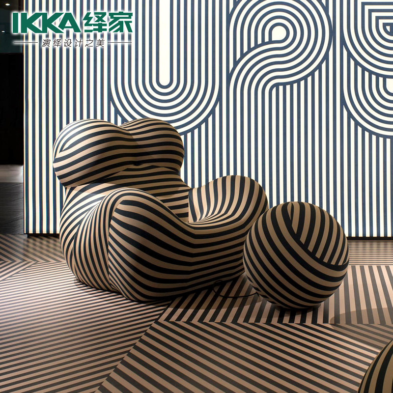 Teddy Bear Chair Nordic Designer Chair Fashion Fiberglass Lazy Ball Chair Living Room Leisure Sofa Custom Color