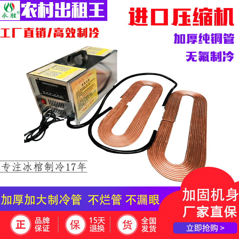 Funeral Supplies Crystal Ice Coffin Portable Ice Coffin Luxury Intelligent Constant Temperature Freezer Ice Corpse Vehicle Freezer Machine