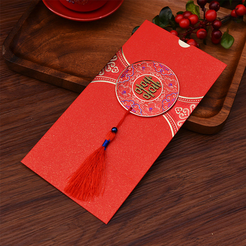 Wedding Invitation wedding invitation Letter of invitation Wedding Invitation Letter Wedding Celebration Wedding Book Creative China Wind Retro Wedding Please Post Custom Print