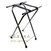 Thickened stainless steel folding luggage rack hotel room tall luggage shelf home floor rack