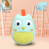 Infant cartoon owl tumbler baby toy puzzle Enlightenment Music children 1-2-3 years old gift
