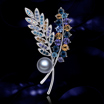 Austrian crystal brooch women high grade vintage flower corsage coat pin temperament elegant pin coat accessories