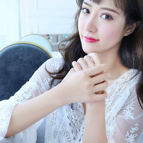 Модное кольцо, золотые аксессуары для влюбленных, японские и корейские, на указательный палец, 18 карат, розовое золото