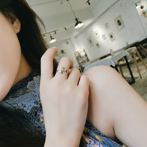 Модное золотое кольцо из нержавеющей стали, в корейском стиле, 18 карат, розовое золото