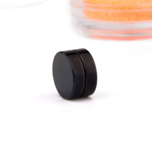 Черные магнитные серьги, сильный магнит, клипсы подходит для мужчин и женщин, без проколов ушей, в корейском стиле