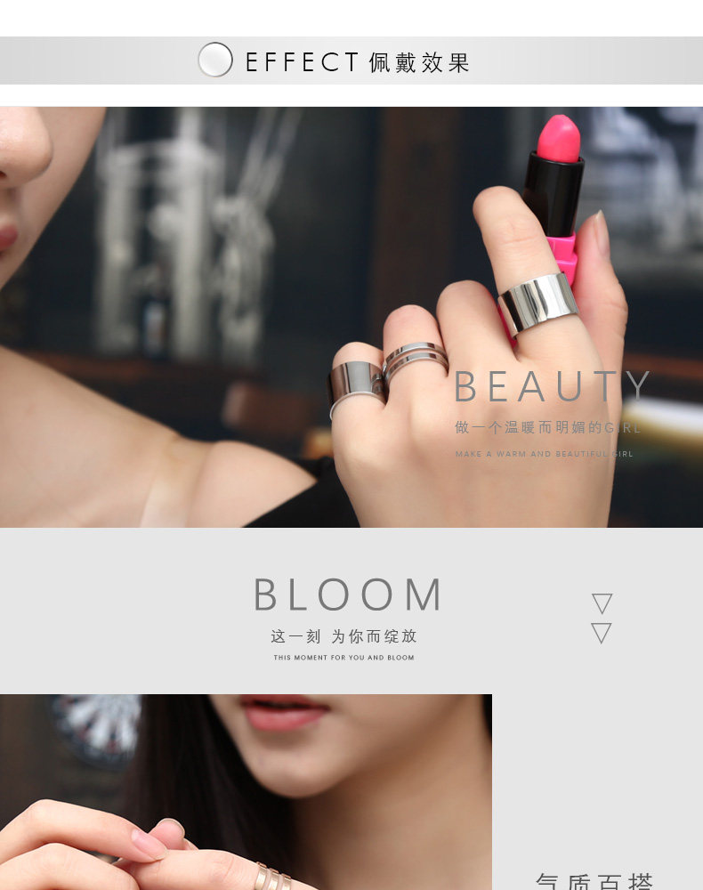 Bague Femme en Acier au titane - Ref 3087805 Image 7