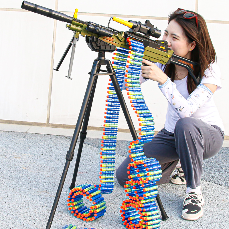 Hand-in-one M416 full electric burst assault step M249 children's toy soft bullet gun boy M2 heavy machine gun