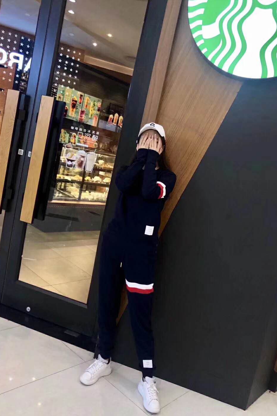 Small Beauty Day Thom Browne Spring new TB Tom Brown Drawn Cord Pants Red White Blue Male and Men's Wee pants