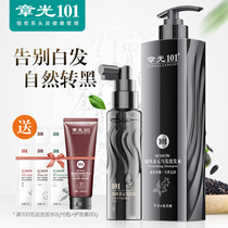 Zhang Guang 101 Rose white hair black to black black hair shampoo Polygonum polygonum plant black hair liquid for men and women