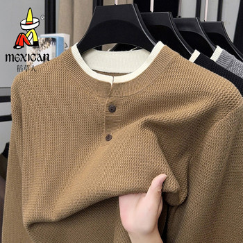 Scarecrow men's sweater lapel long sleeve