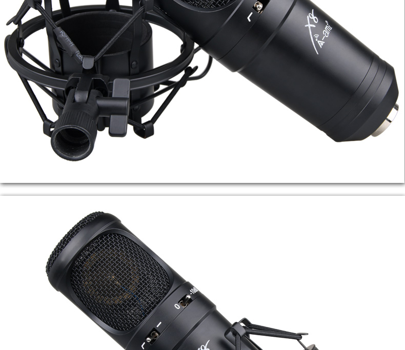 mic máy tính AMI X8 màng ngăn lớn thu âm micrô bộ điều khiển giai đoạn hiệu suất hợp xướng micro mic thu âm hát karaoke