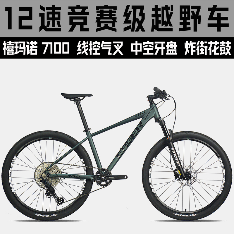 Lion Horse 1X12 Speed Hacker E700 Mountain Off-Road Bicycle with Freestyle Hub, Single Disc Oil Brake, Air Fork, for Men and Women